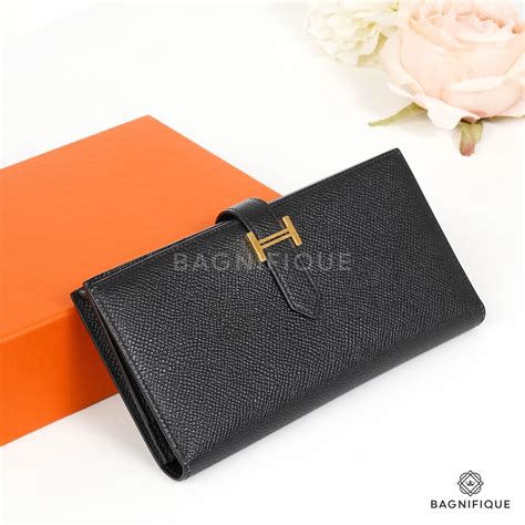 how much is hermes bearn wallet|black hermes wallet.